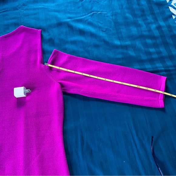 INC pink cold shoulder 3/4 sleeve top - Picture 7 of 8